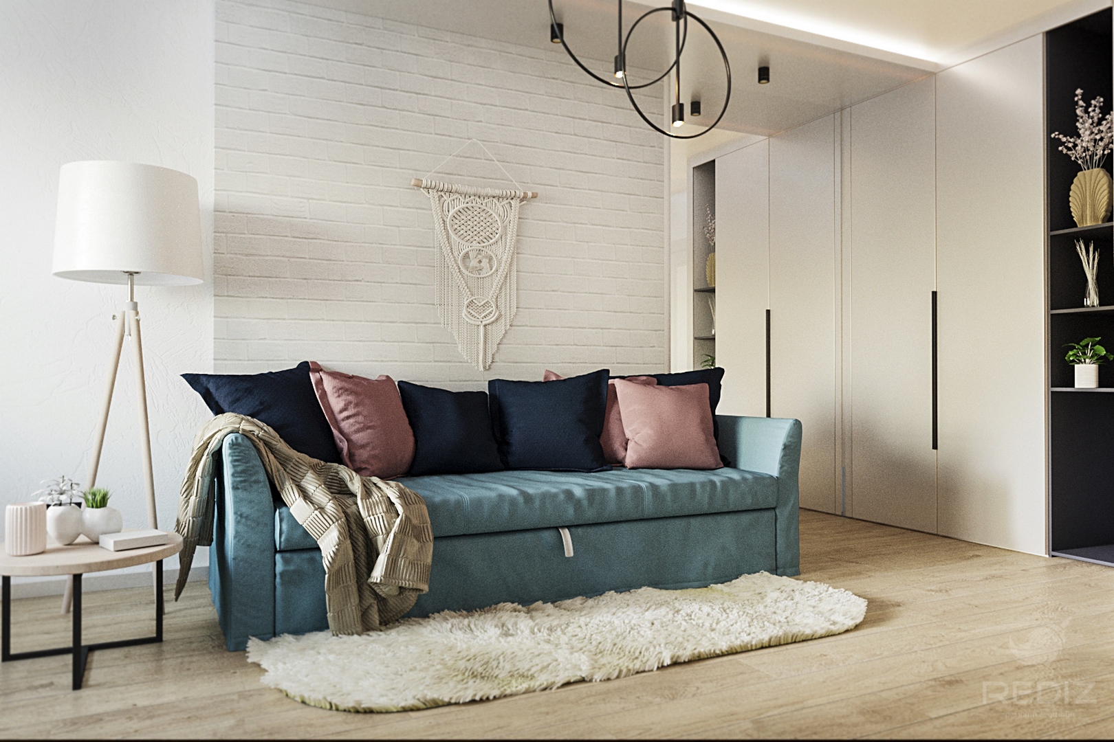 Дизайн трехкомнатной квартиры в ЖК GREENSIDE (г. Ирпень)